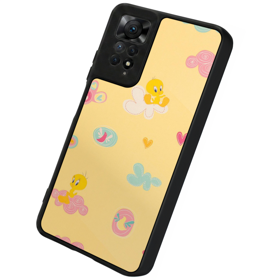 Xiaomi Redmi Note 12 Pro Uyumlu Tweety Tasarımlı Glossy Premium Kılıf