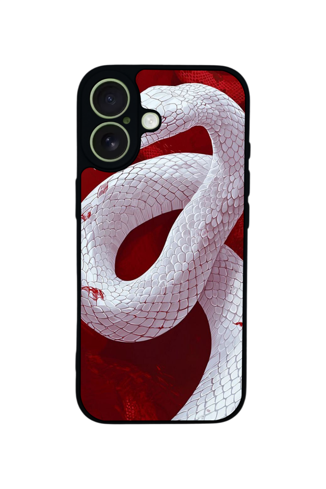 iPhone 17 Uyumlu Yılan Tasarımlı Glossy Premium Kılıf