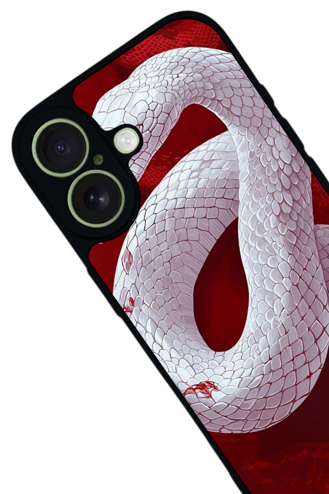 iPhone 17 Uyumlu Yılan Tasarımlı Glossy Premium Kılıf