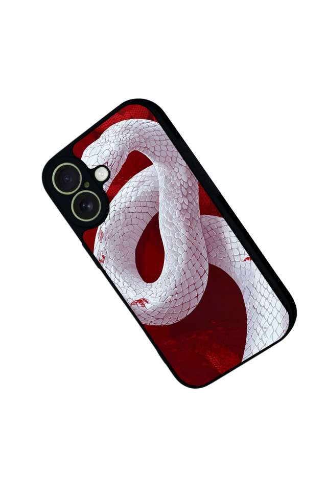 iPhone 17 Uyumlu Yılan Tasarımlı Glossy Premium Kılıf