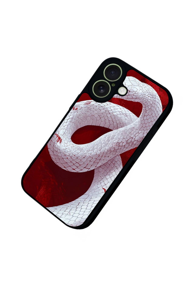 iPhone 17 Uyumlu Yılan Tasarımlı Glossy Premium Kılıf