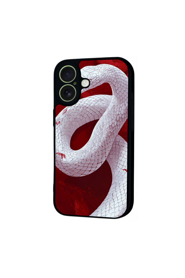 iPhone 17 Uyumlu Yılan Tasarımlı Glossy Premium Kılıf