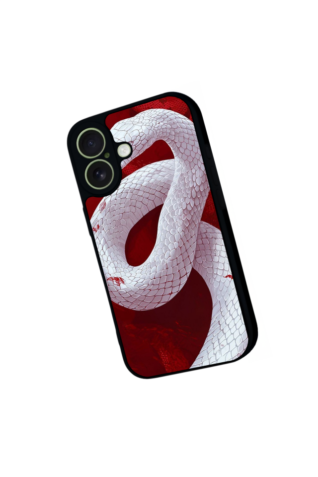 iPhone 17 Uyumlu Yılan Tasarımlı Glossy Premium Kılıf