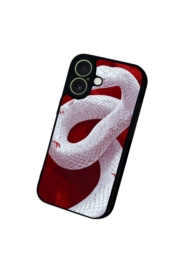 iPhone 17 Uyumlu Yılan Tasarımlı Glossy Premium Kılıf