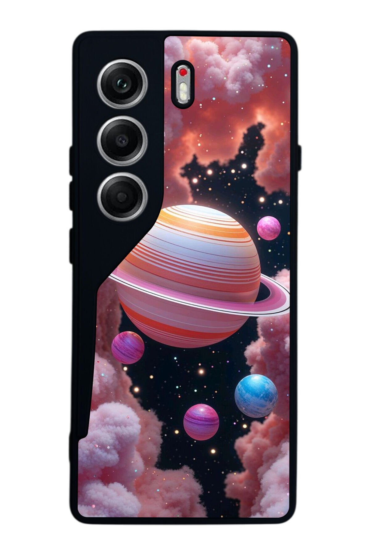 Tecno Camon 40 Uyumlu Uzay Tasarımlı Glossy Premium Kılıf