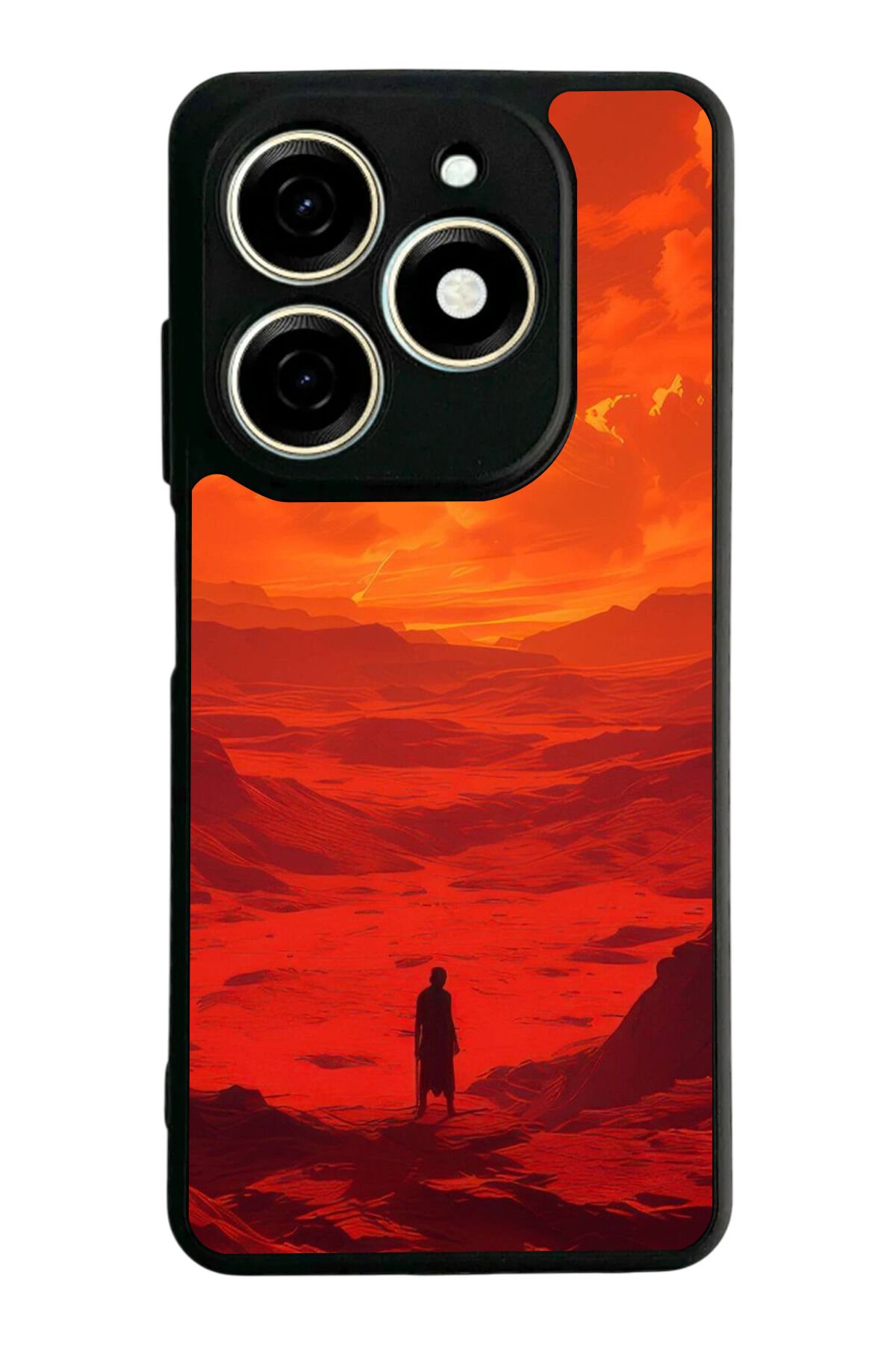 Infınıx Smart 8 Pro Uyumlu Güneş Tasarımlı Glossy Premium Kılıf