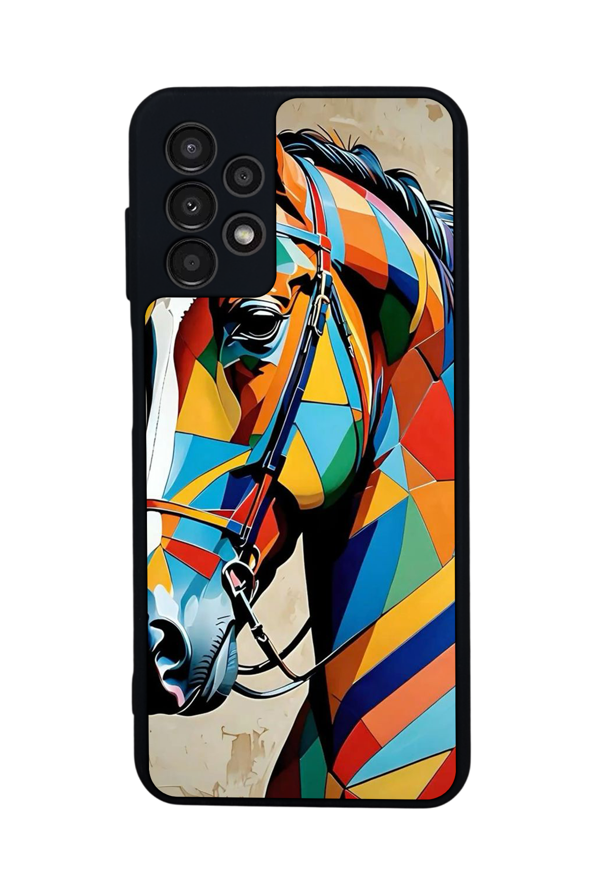 Samsung Galaxy A23 Uyumlu At Horse Tasarımlı Glossy Premium Kılıf