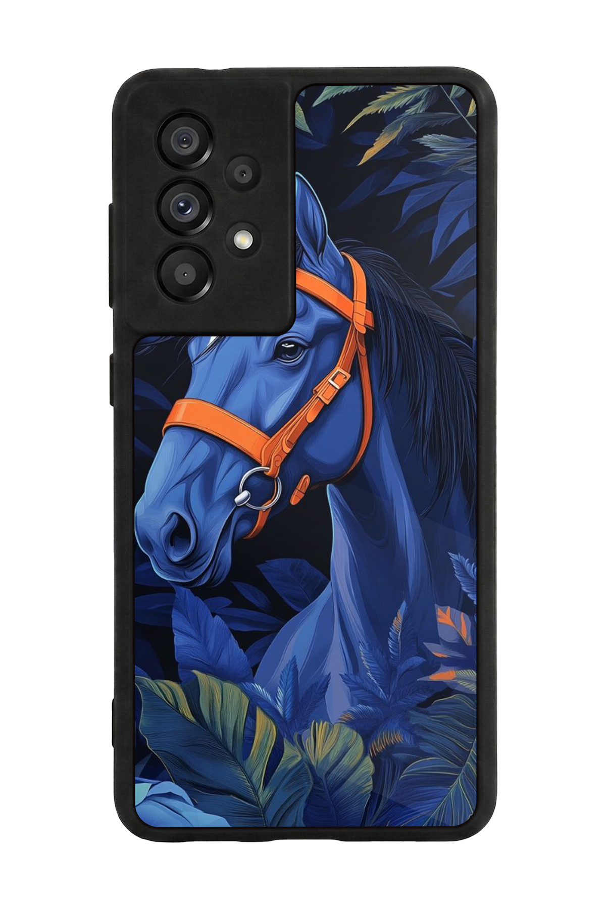 Samsung Galaxy A73 Uyumlu At Horse Tasarımlı Glossy Premium Kılıf