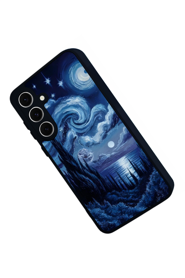 Samsung Galaxy S24 FE Uyumlu Ay Tasarımlı Glossy Premium Kılıf