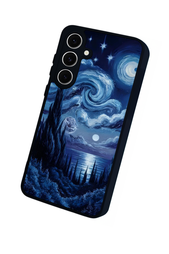 Samsung Galaxy S24 FE Uyumlu Ay Tasarımlı Glossy Premium Kılıf