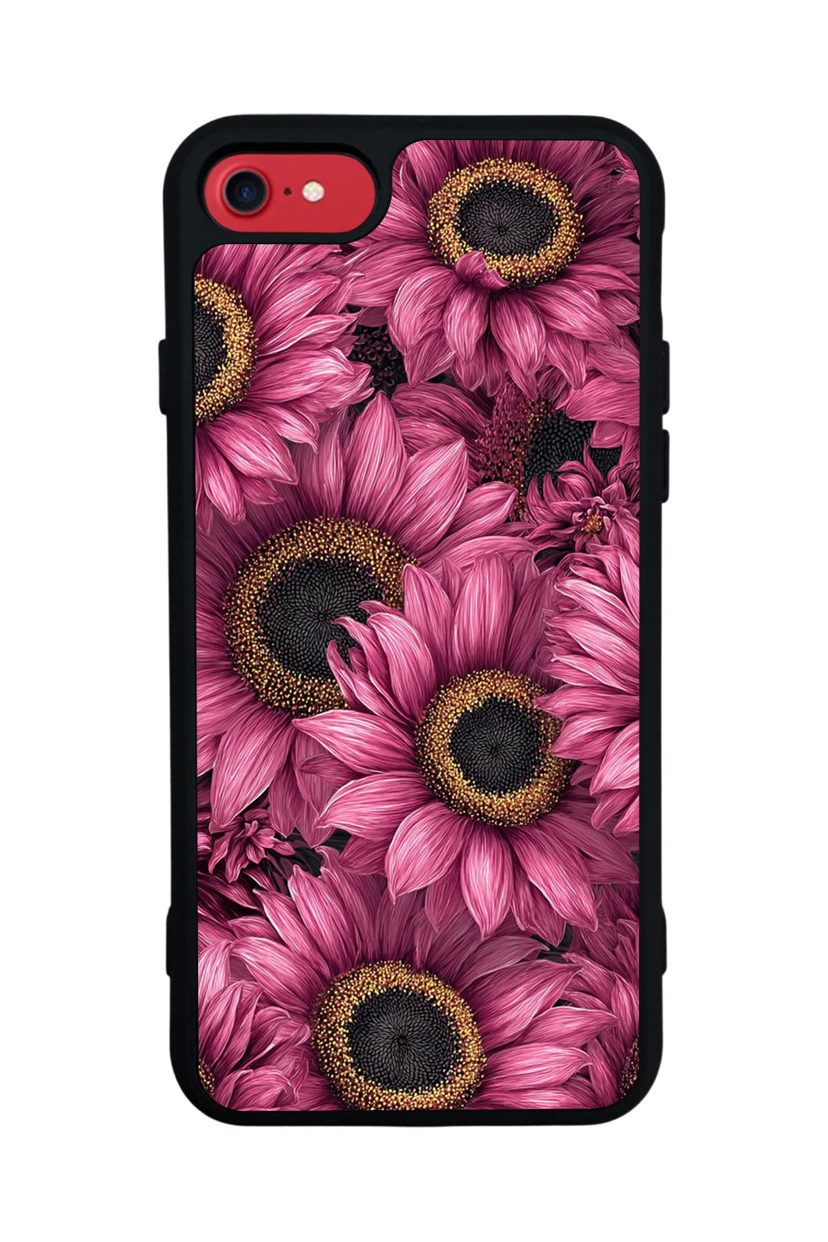 iPhone SE Uyumlu Cicek Tasarımlı Glossy Premium Kılıf