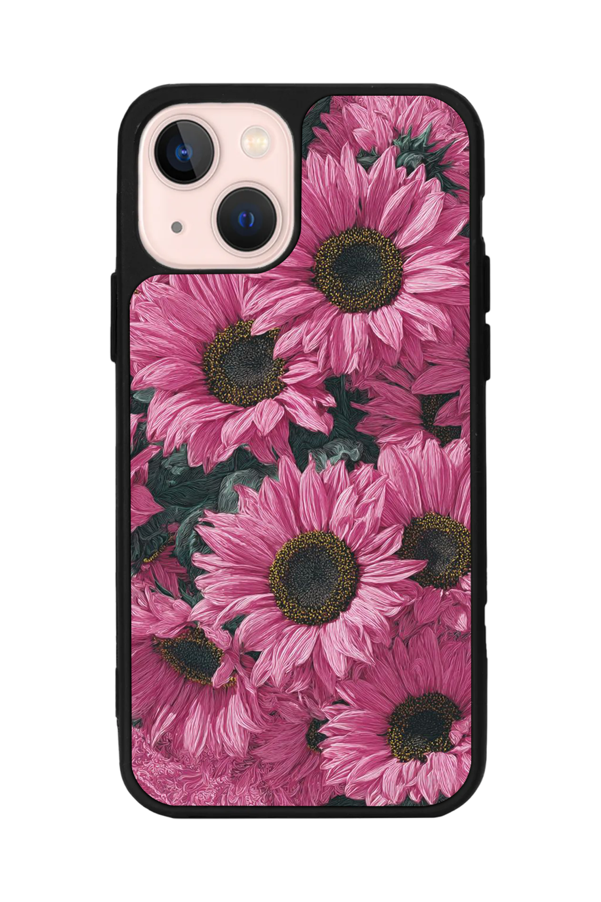 iPhone 15 Uyumlu Cicek Tasarımlı Glossy Premium Kılıf