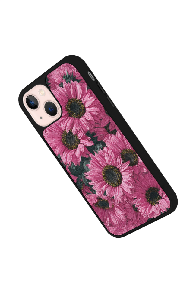 iPhone 15 Uyumlu Cicek Tasarımlı Glossy Premium Kılıf