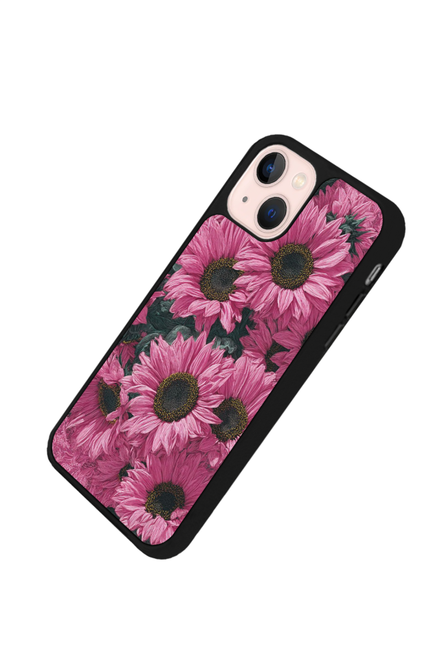 iPhone 15 Uyumlu Cicek Tasarımlı Glossy Premium Kılıf