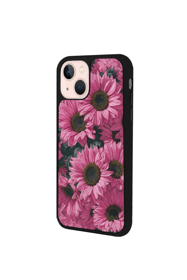 iPhone 15 Uyumlu Cicek Tasarımlı Glossy Premium Kılıf