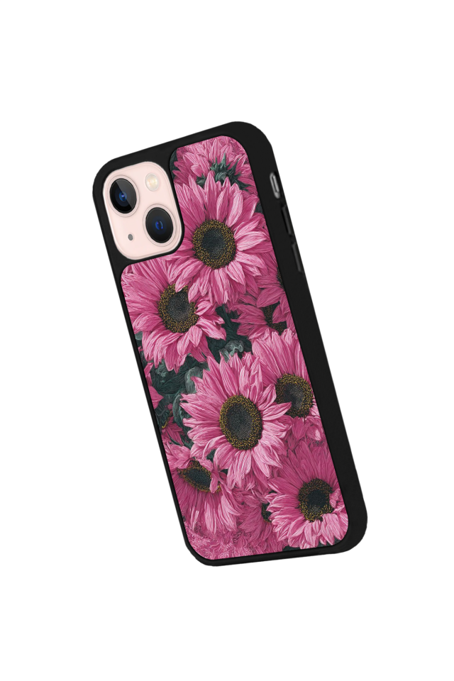 iPhone 15 Uyumlu Cicek Tasarımlı Glossy Premium Kılıf