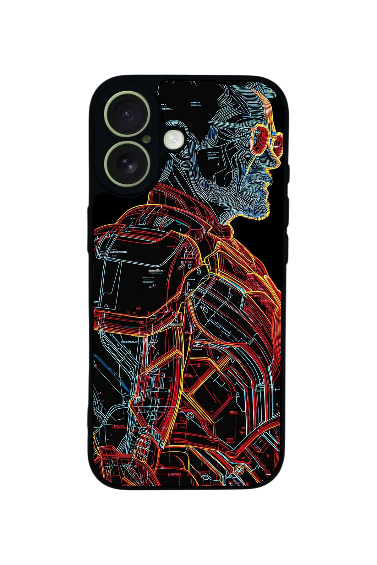 iPhone 17 Uyumlu Iron Man ( Demir Adam ) Tasarımlı Glossy Premium Kılıf