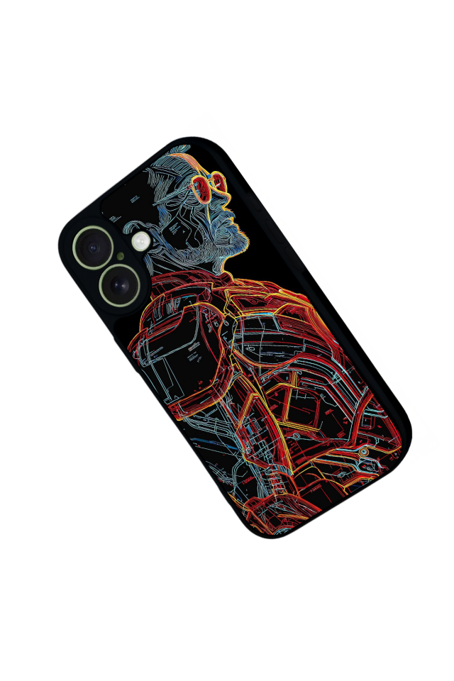 iPhone 17 Uyumlu Iron Man ( Demir Adam ) Tasarımlı Glossy Premium Kılıf
