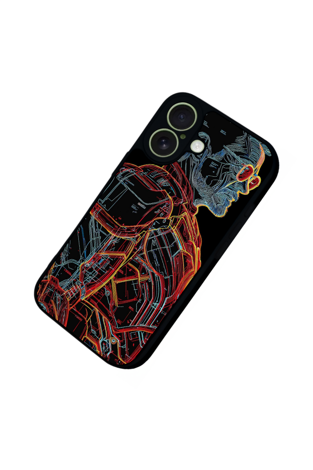 iPhone 17 Uyumlu Iron Man ( Demir Adam ) Tasarımlı Glossy Premium Kılıf