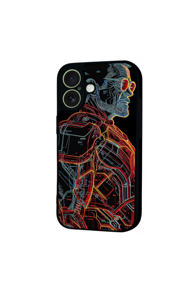 iPhone 17 Uyumlu Iron Man ( Demir Adam ) Tasarımlı Glossy Premium Kılıf