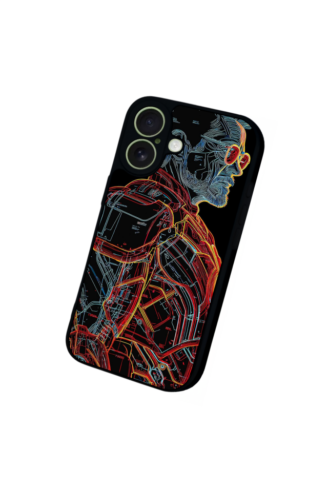 iPhone 17 Uyumlu Iron Man ( Demir Adam ) Tasarımlı Glossy Premium Kılıf
