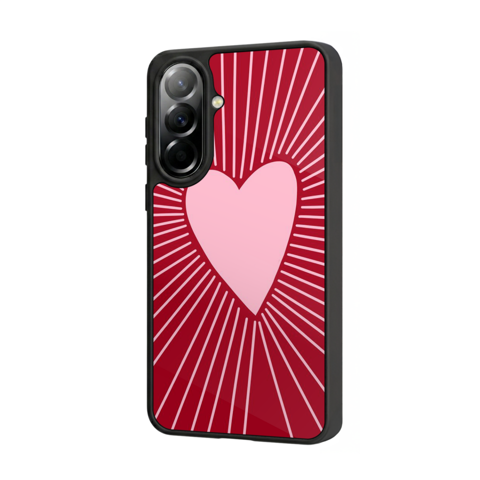 Samsung Galaxy A57 Uyumlu Kalp Love Tasarımlı Glossy Premium Kılıf