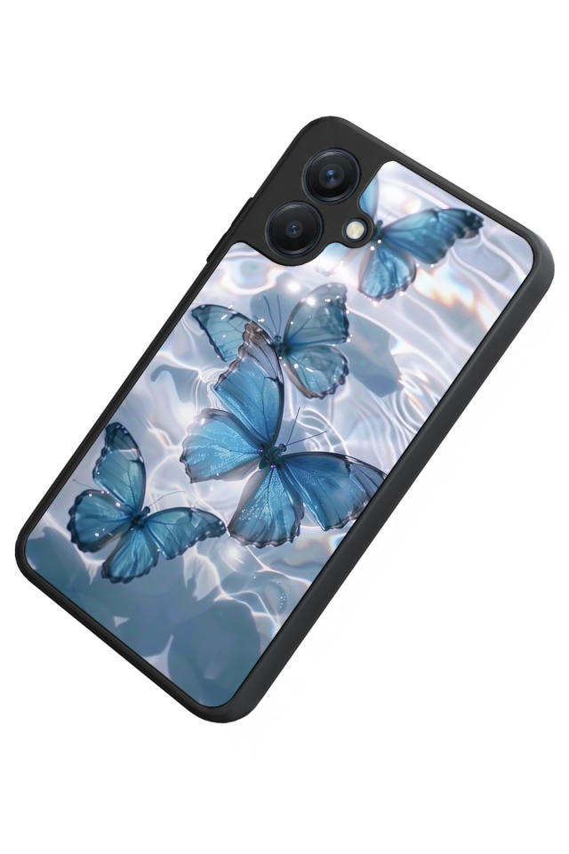 Samsung Galaxy A07 Uyumlu Kelebek Tasarımlı Glossy Premium Kılıf