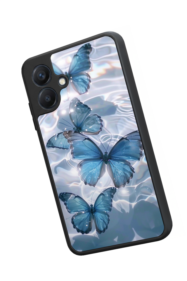 Samsung Galaxy A07 Uyumlu Kelebek Tasarımlı Glossy Premium Kılıf