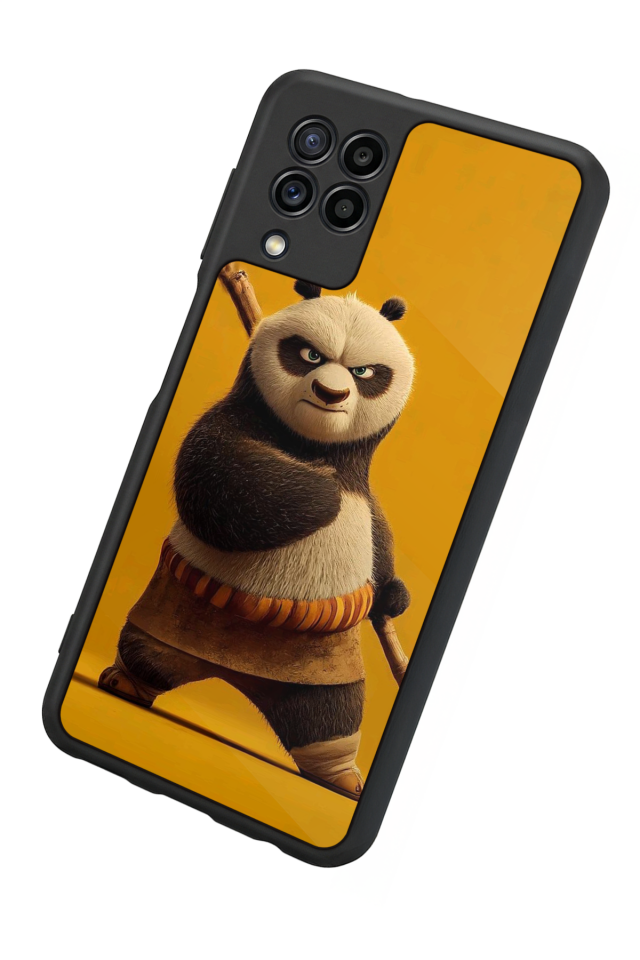 Samsung Galaxy M32 Uyumlu Kung Fu Panda Tasarımlı Glossy Premium Kılıf