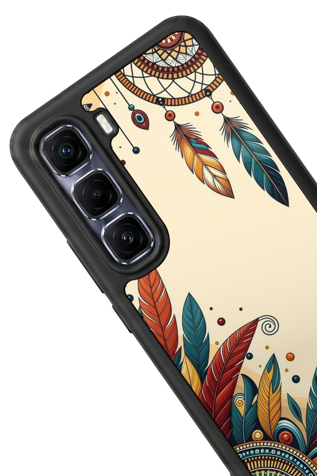 Infinix Hot 60 Pro Plus Uyumlu Mandala Tasarımlı Glossy Premium Kılıf