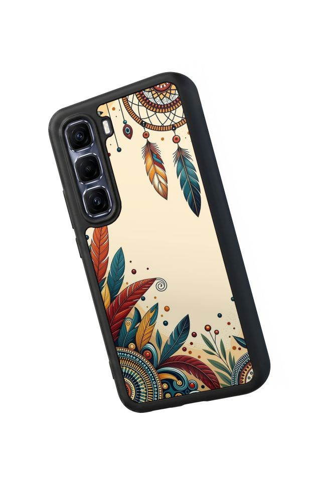 Infinix Hot 60 Pro Plus Uyumlu Mandala Tasarımlı Glossy Premium Kılıf