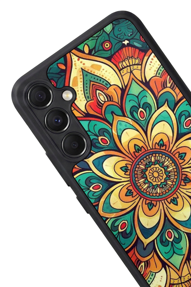 Samsung Galaxy A34 Uyumlu Mandala Tasarımlı Glossy Premium Kılıf