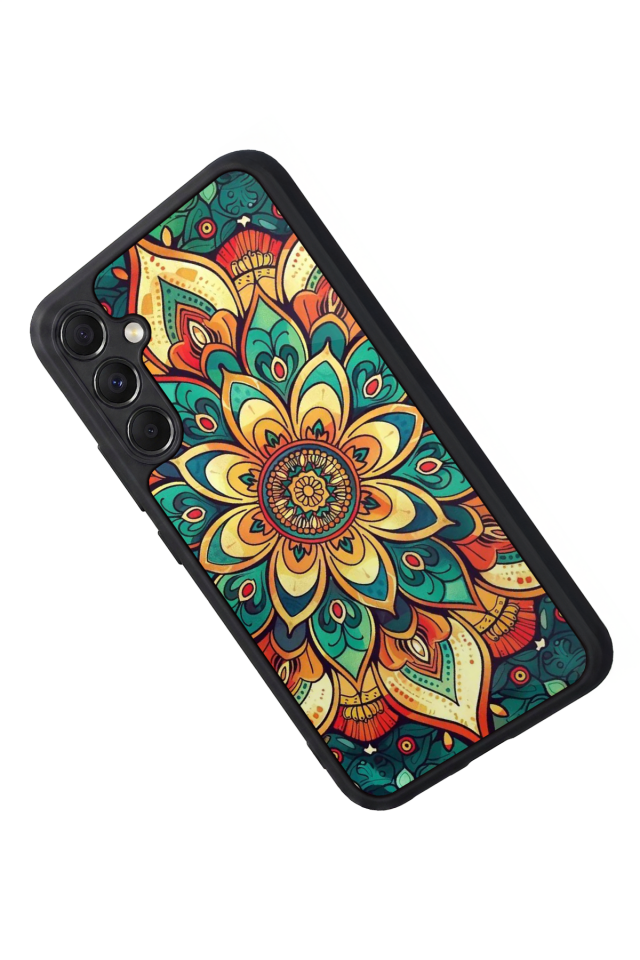 Samsung Galaxy A34 Uyumlu Mandala Tasarımlı Glossy Premium Kılıf