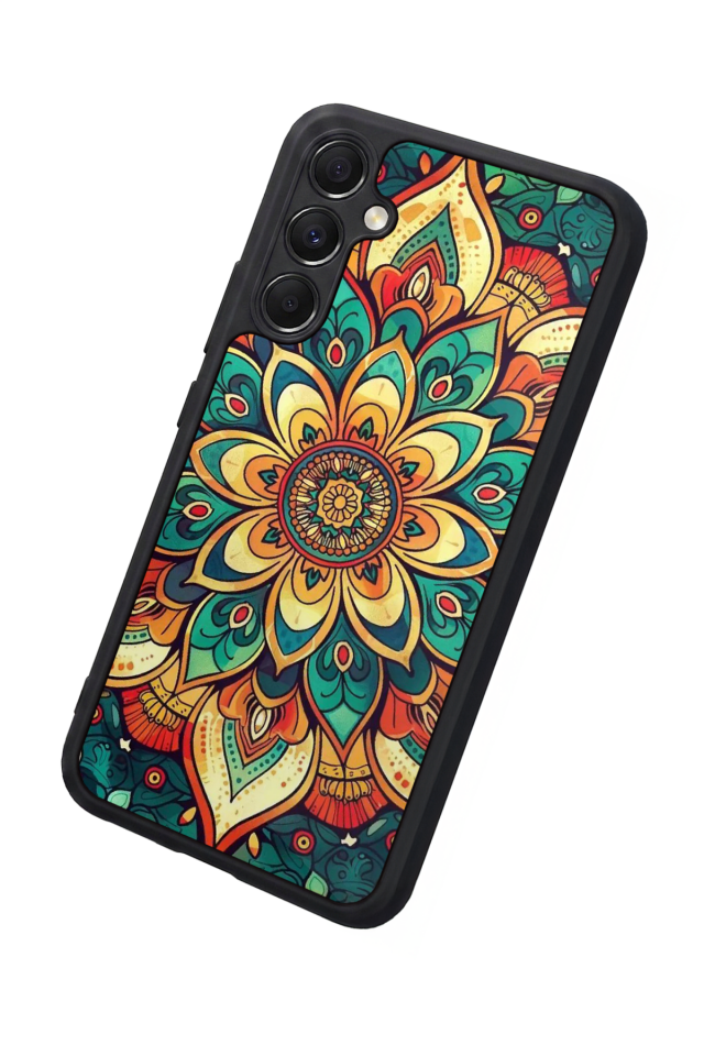 Samsung Galaxy A34 Uyumlu Mandala Tasarımlı Glossy Premium Kılıf