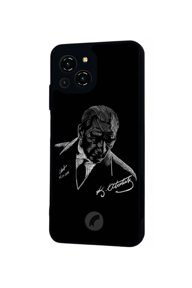 Reeder S23 Pro Max Uyumlu Mustafa Kemal Ataturk Tasarımlı Glossy Premium Kılıf
