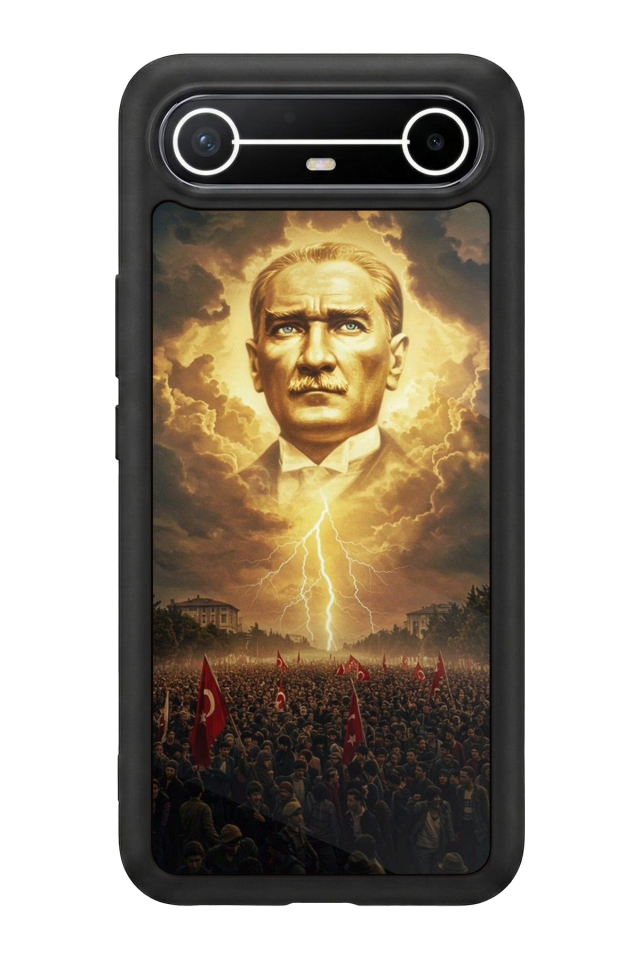 Tecno Spark Slim 5G Uyumlu Mustafa Kemal Ataturk Tasarımlı Glossy Premium Kılıf