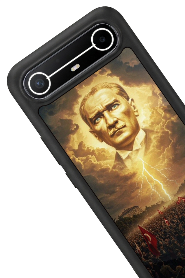 Tecno Spark Slim 5G Uyumlu Mustafa Kemal Ataturk Tasarımlı Glossy Premium Kılıf