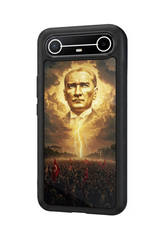 Tecno Spark Slim 5G Uyumlu Mustafa Kemal Ataturk Tasarımlı Glossy Premium Kılıf