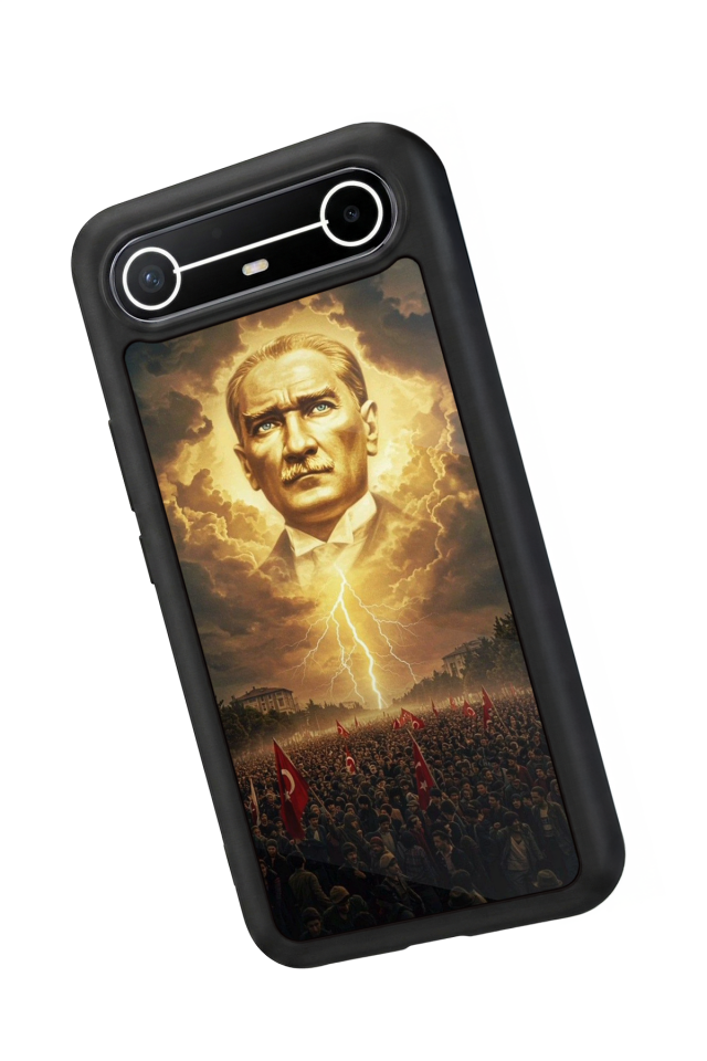 Tecno Spark Slim 5G Uyumlu Mustafa Kemal Ataturk Tasarımlı Glossy Premium Kılıf
