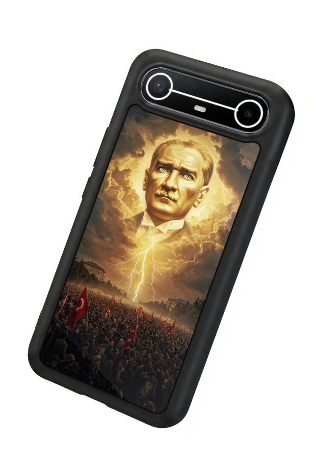 Tecno Spark Slim 5G Uyumlu Mustafa Kemal Ataturk Tasarımlı Glossy Premium Kılıf