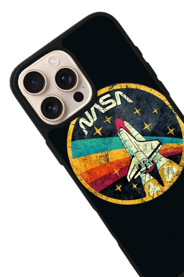 iPhone 16 Pro Uyumlu Nasa Tasarımlı Glossy Premium Kılıf