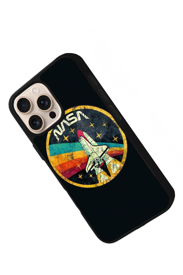 iPhone 16 Pro Uyumlu Nasa Tasarımlı Glossy Premium Kılıf