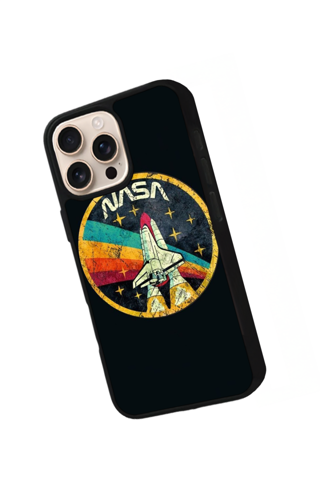 iPhone 16 Pro Uyumlu Nasa Tasarımlı Glossy Premium Kılıf