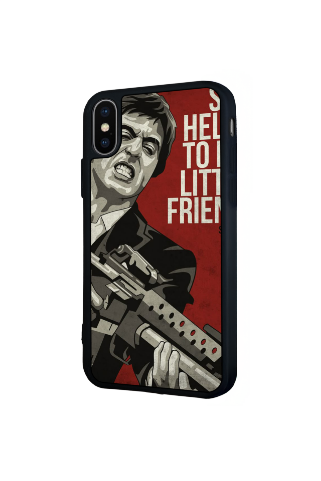 iPhone XS Max Uyumlu Scarface Tasarımlı Glossy Premium Kılıf