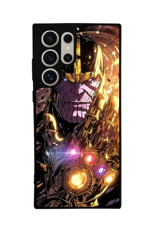Samsung Galaxy S22 Ultra Uyumlu Thanos Tasarımlı Glossy Premium Kılıf