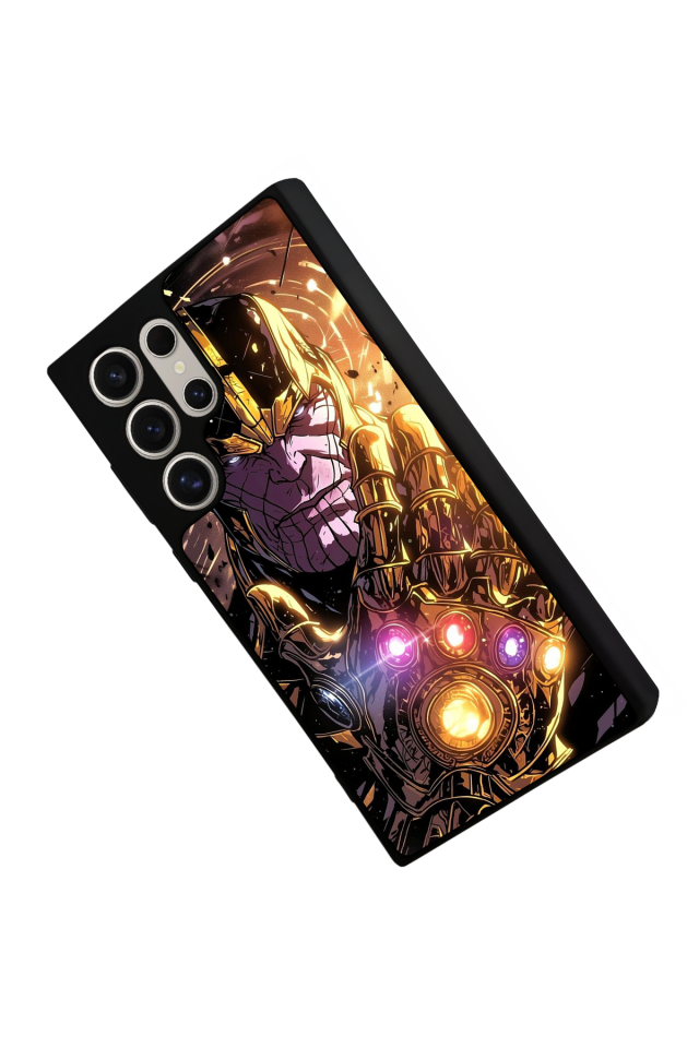 Samsung Galaxy S22 Ultra Uyumlu Thanos Tasarımlı Glossy Premium Kılıf