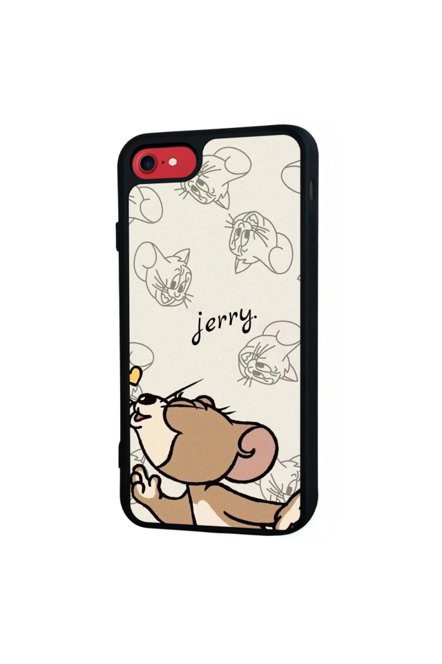 iPhone 8 Uyumlu Tom And Jerry Tasarımlı Glossy Premium Kılıf