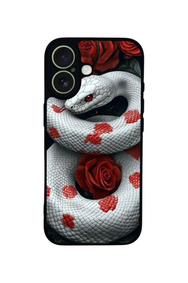 iPhone 17 Uyumlu Yılan Tasarımlı Glossy Premium Kılıf