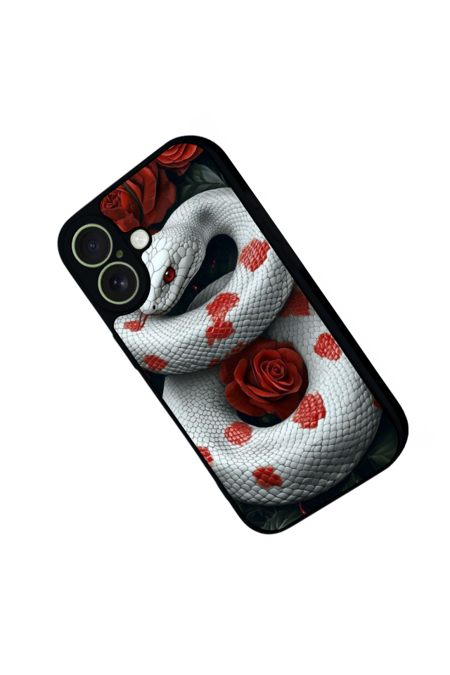 iPhone 17 Uyumlu Yılan Tasarımlı Glossy Premium Kılıf