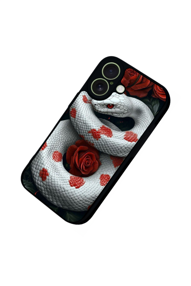 iPhone 17 Uyumlu Yılan Tasarımlı Glossy Premium Kılıf